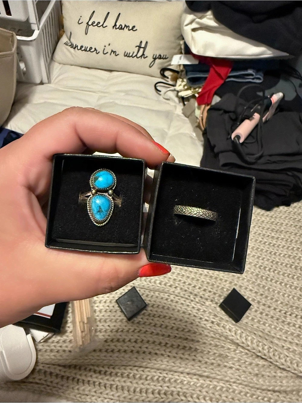 Turquoise Rad Jem Rings
